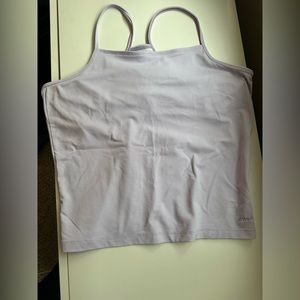 MEC Purple Workout Top With Shelf Bra
